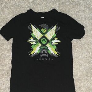 Kids Black Graphic T-Shirt